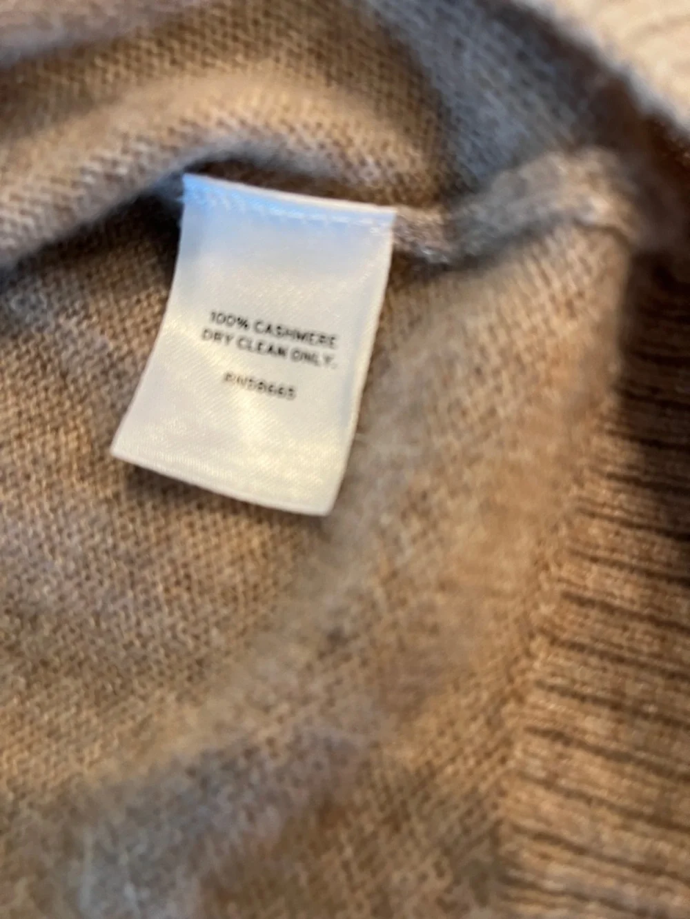 Caslon Cashmere Taupe V-Neck Sweater - Picture 3 of 7